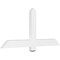 Ekena Millwork Eugene Architectural Grade PVC Gable Bracket, 48"W x 22"H x 2"D x 4"F, 11/12 Pitch GBP048X22X0204EUG00 - alternate 1